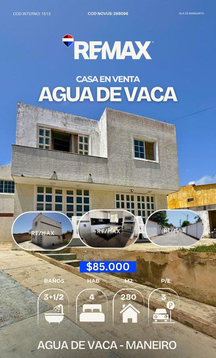 CASA EN VENTA AGUA DE VACA