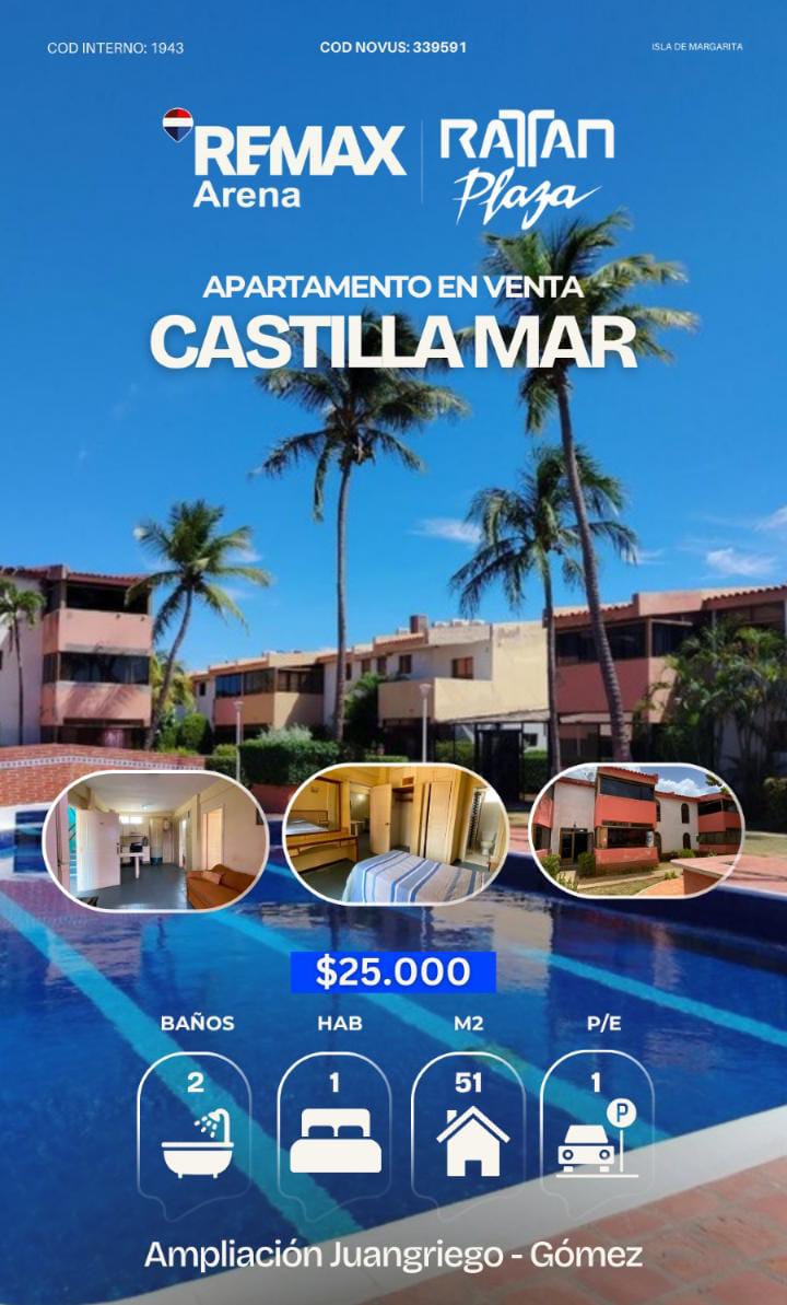 APARTAMENTO EN VENTA CASTILLA MAR